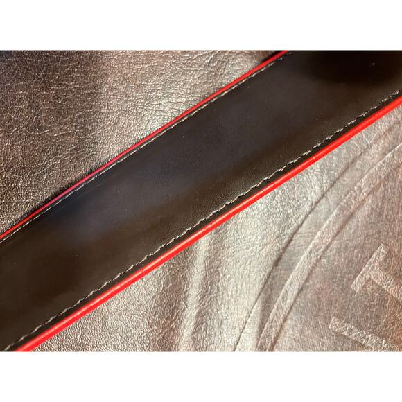 NWOT 🔥Salvatore Ferragamo Red Leather Belt with Gold Buckle - Picture 7 of 10